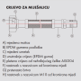 Specifikacije - Crijevo za mješalicu 3/8" Ž-M10 50 cm