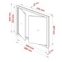 Dvokrilna vrata 400 x 400 mm