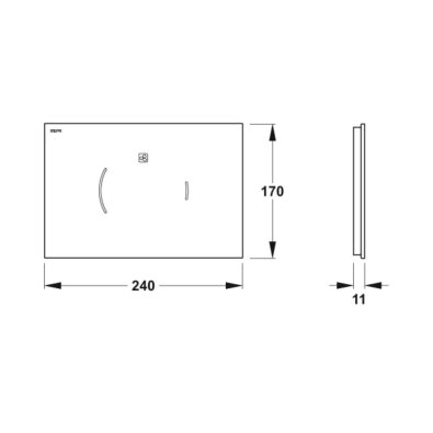 Ugradbeni vodokotlić s ventilatorom Rehau NextVIT A31 + tipka Zero Lumo