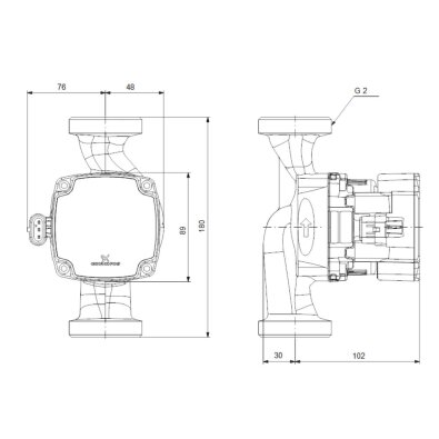 Grundfos pumpa ALPHA1 32-60/180