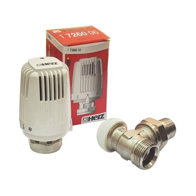 Herz termostatski ventil - eurokonus kutni 1/2" 3/4"
